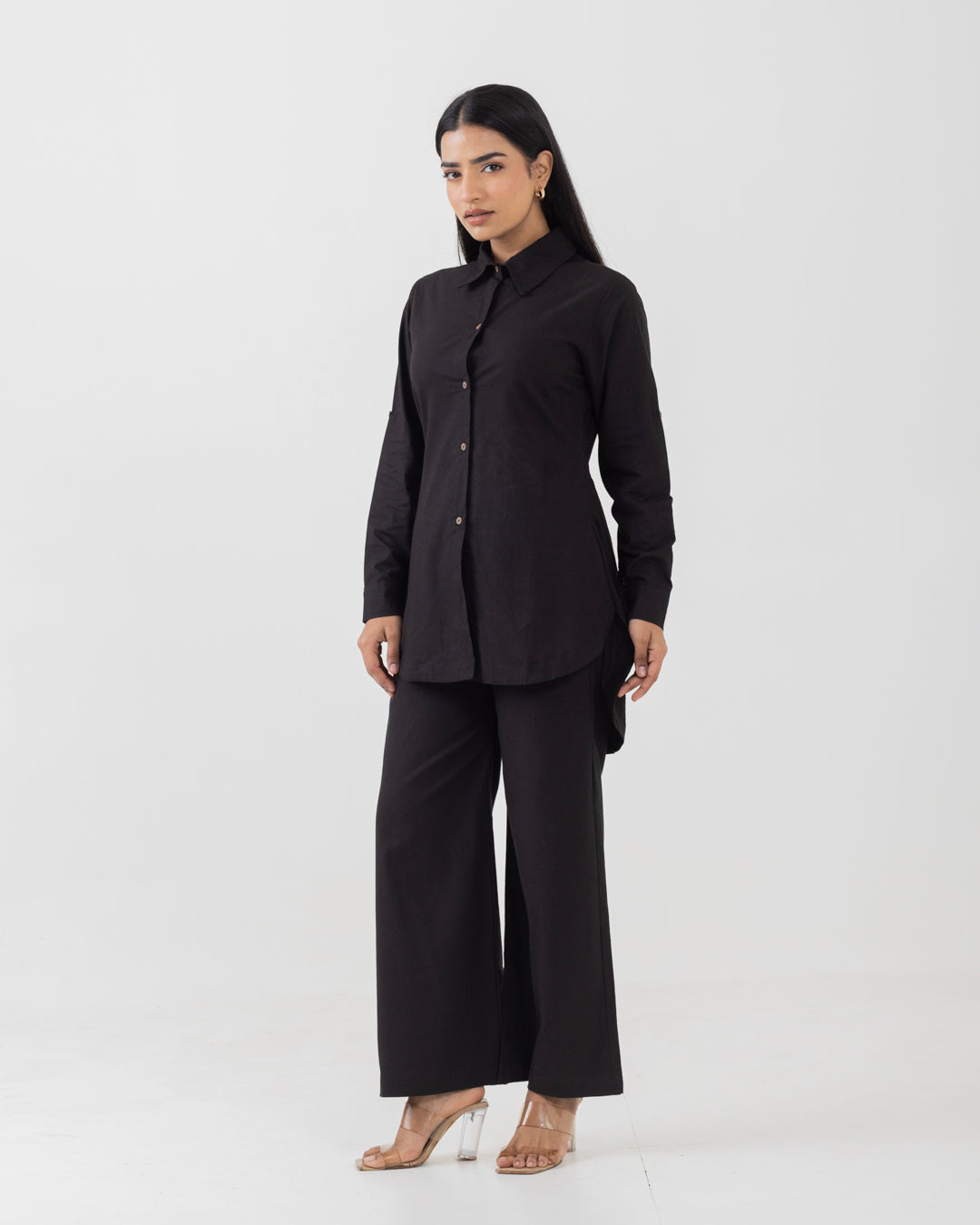 Harmony Black Long Shirt
