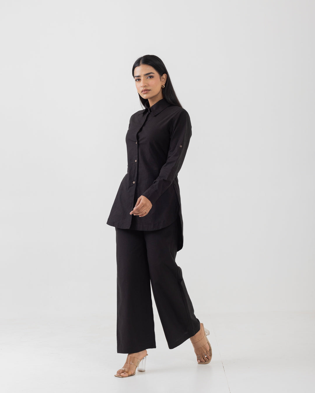 Harmony Black Long Shirt