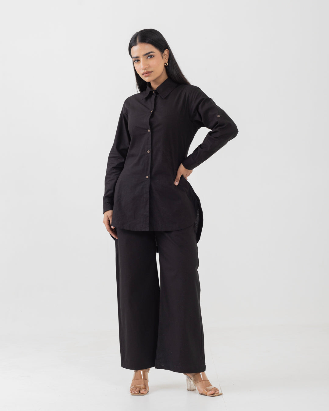 Harmony Black Long Shirt