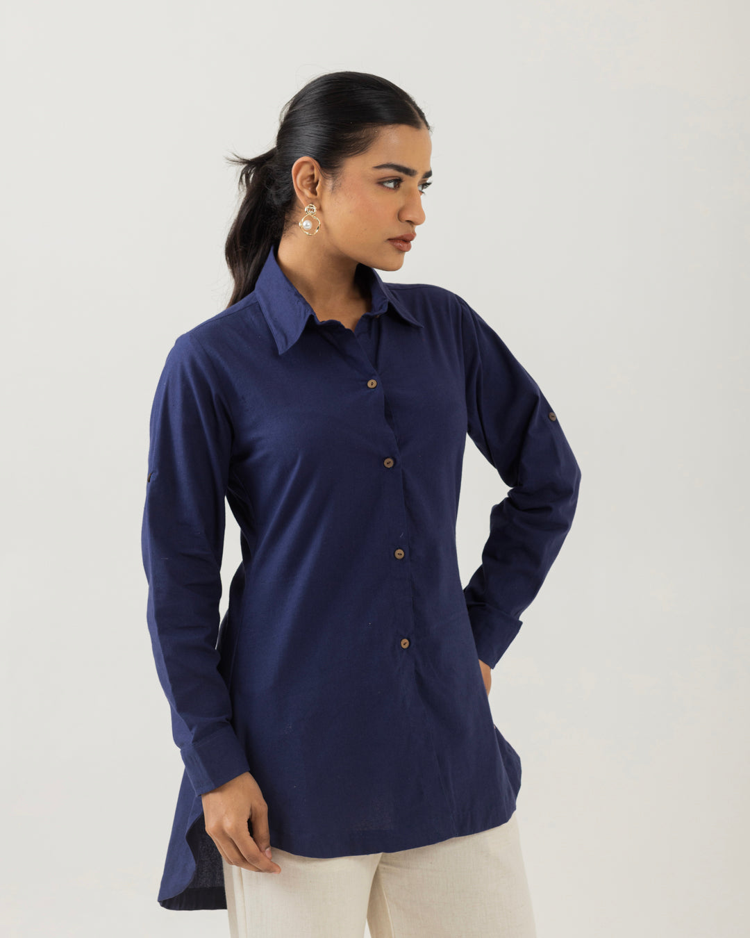 Harmony Mid Night Blue Long Shirt