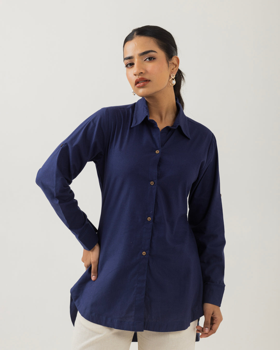 Harmony Mid Night Blue Long Shirt