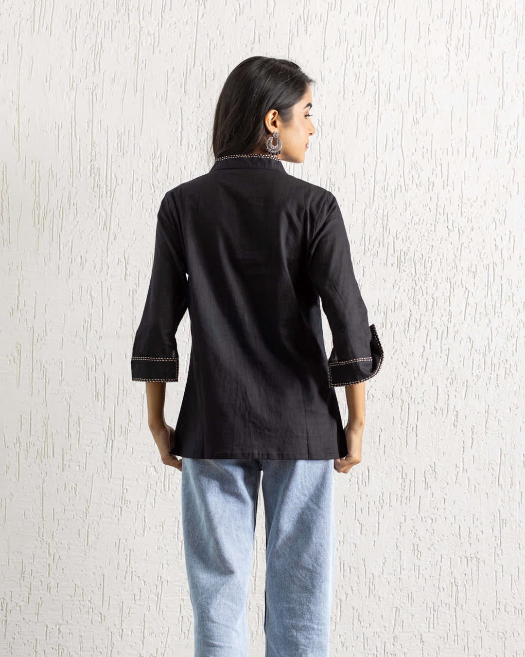 Plain Black Beetle Embroidery