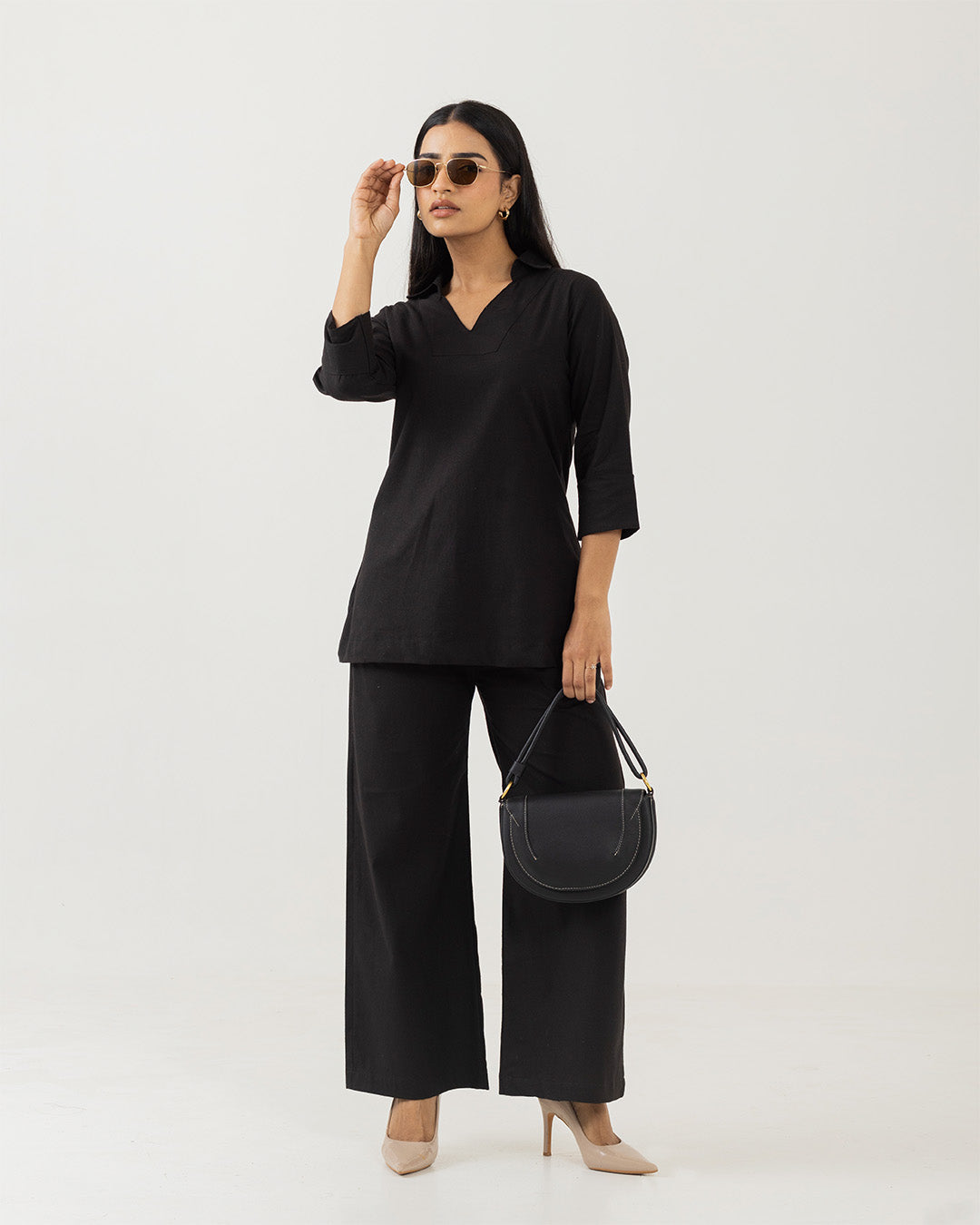 Solace Black Tunic