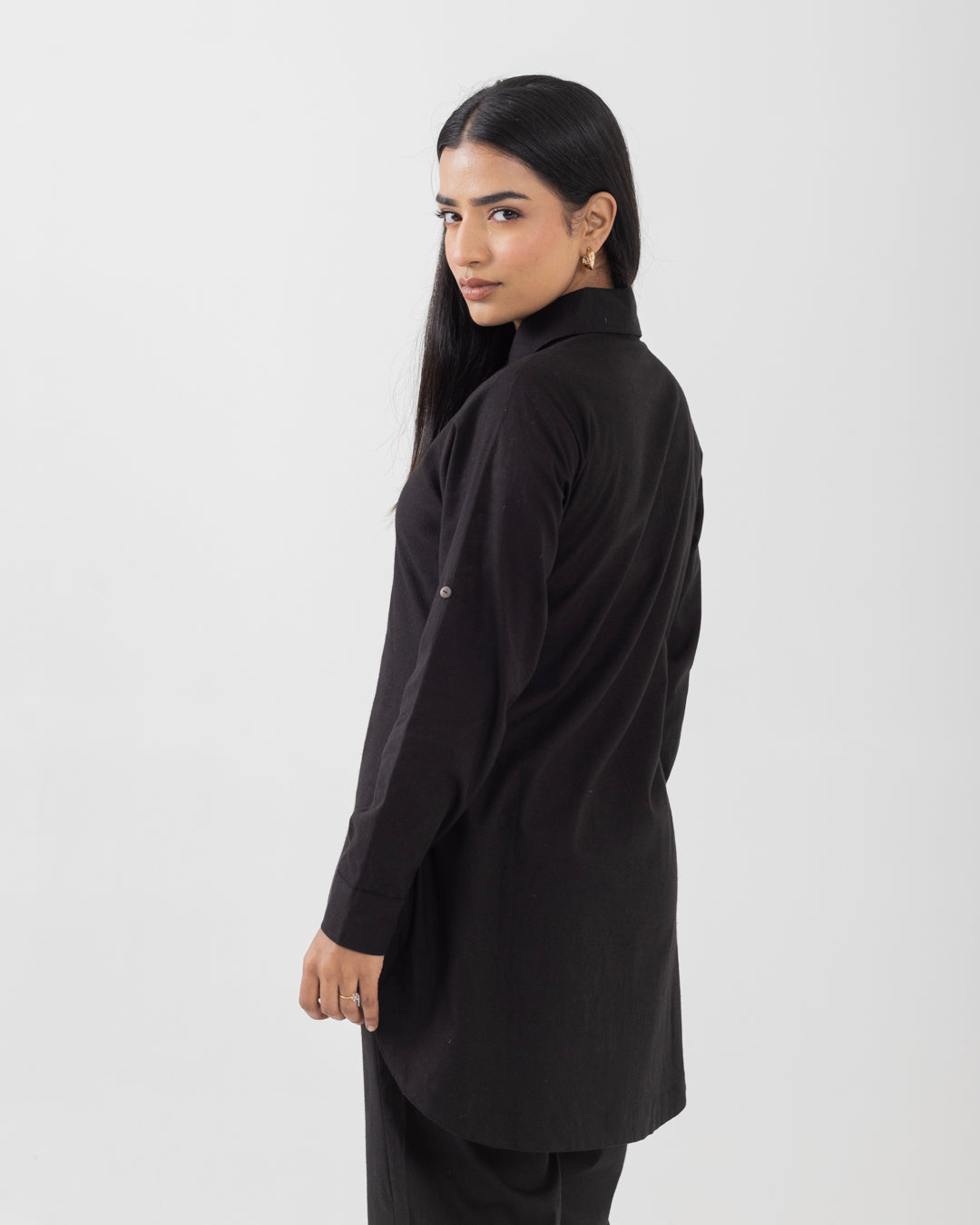 Harmony Black Long Shirt