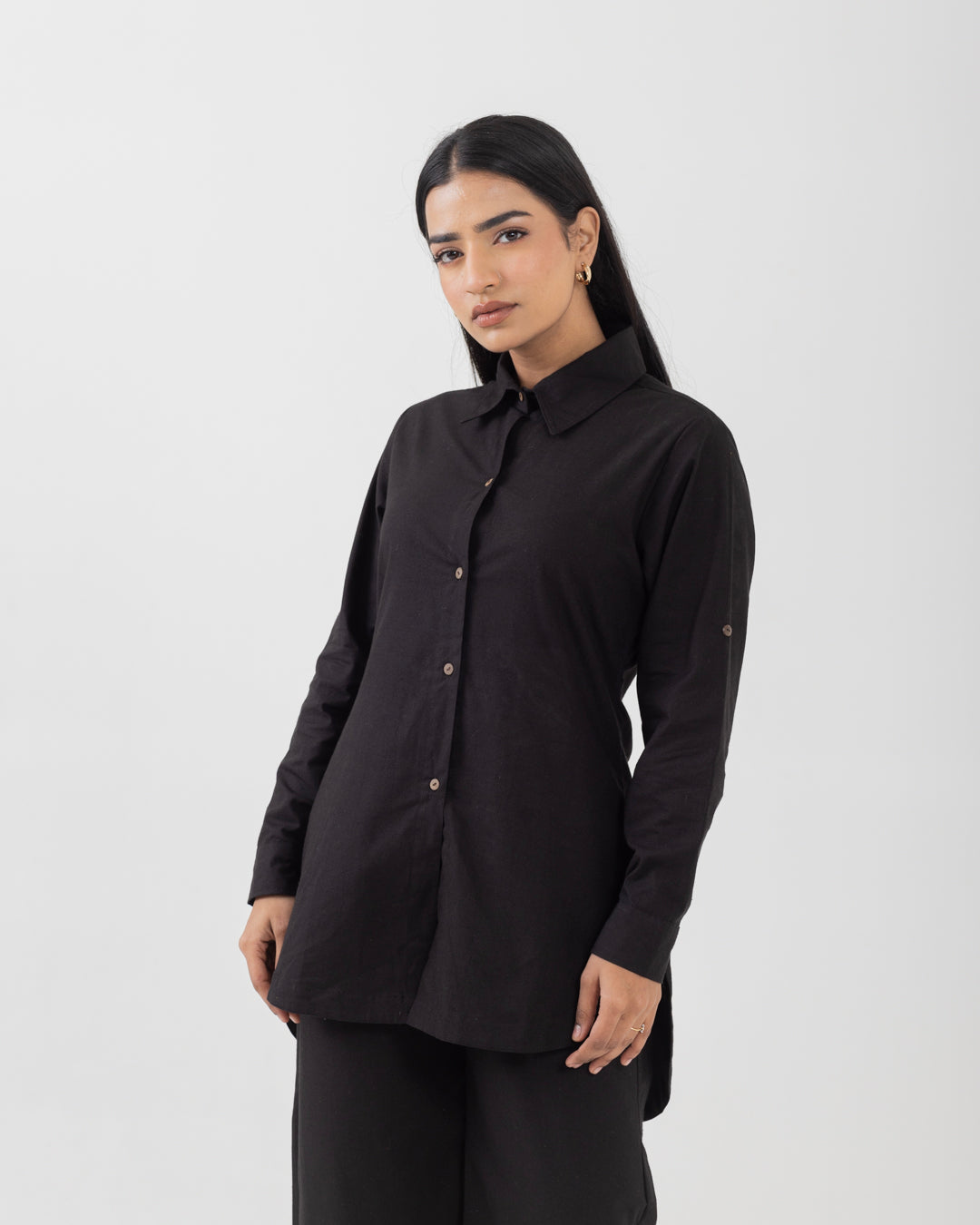 Harmony Black Long Shirt