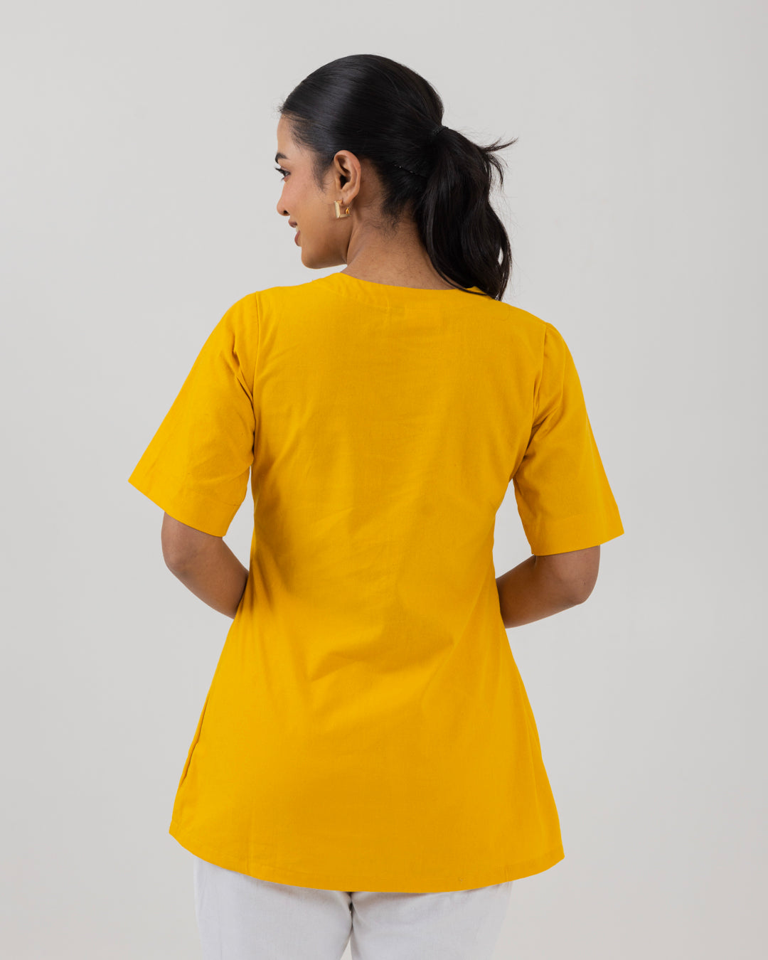 Front Box Pleat Yellow Top