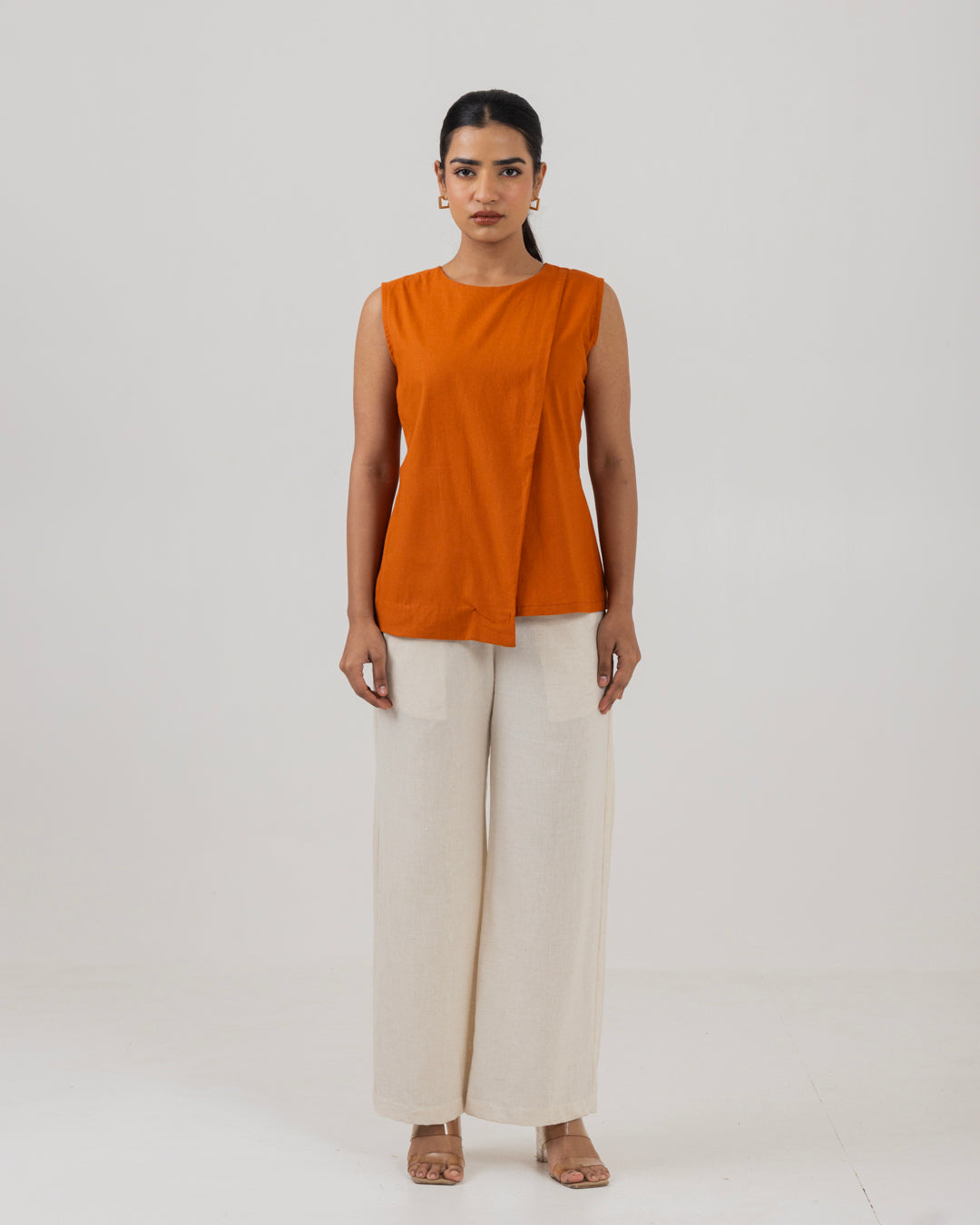 Asymmetric Front Open Rust Top