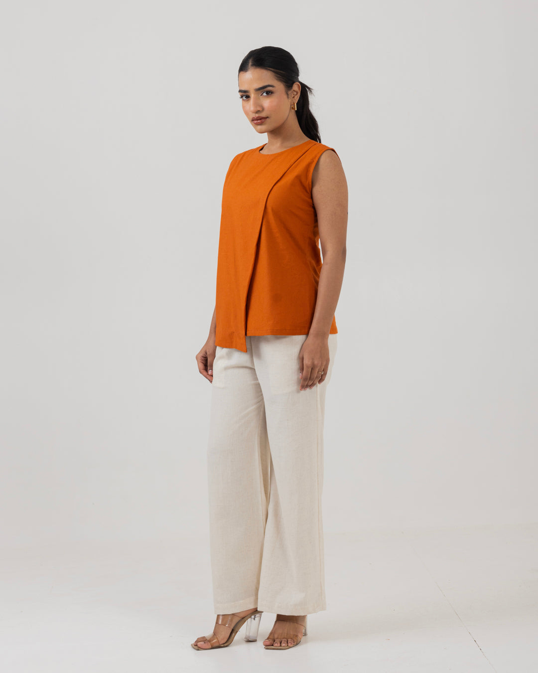 Asymmetric Front Open Rust Top