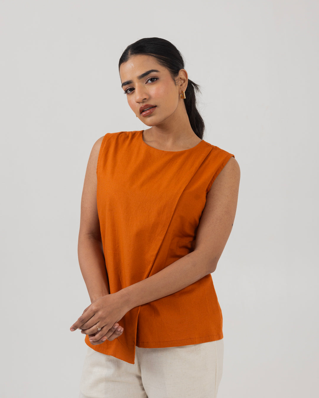 Asymmetric Front Open Rust Top