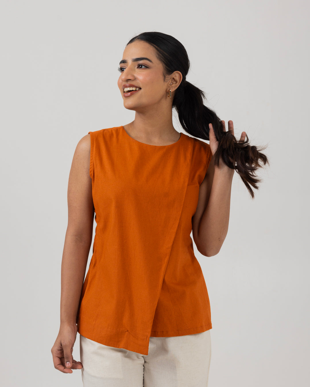 Asymmetric Front Open Rust Top