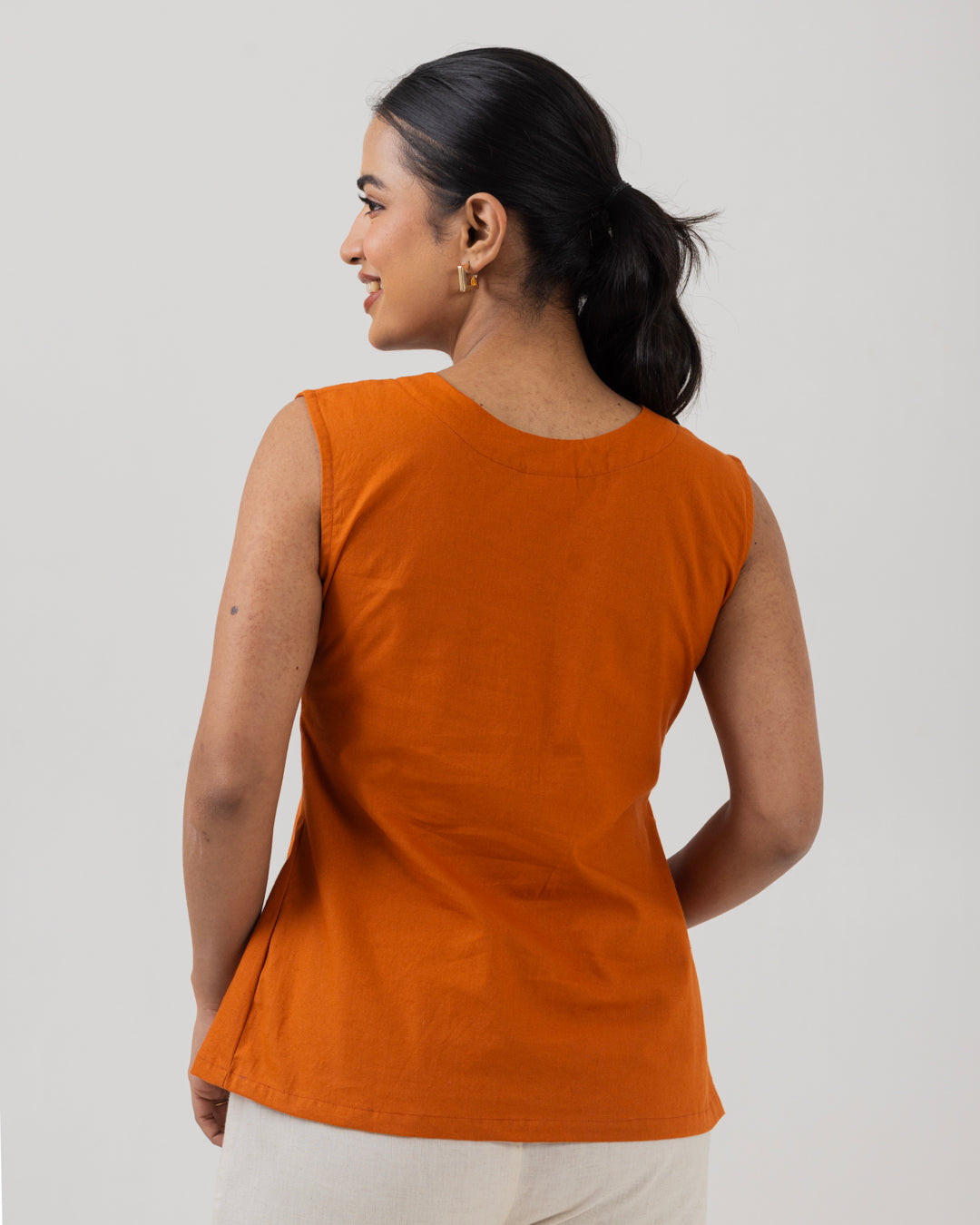 Asymmetric Front Open Rust Top