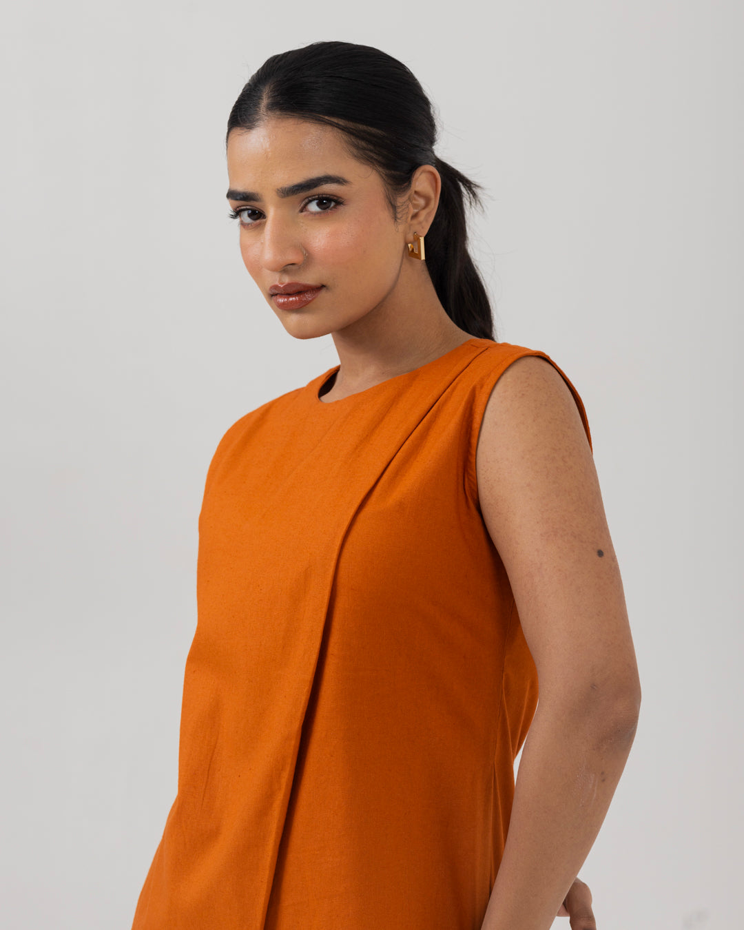 Asymmetric Front Open Rust Top