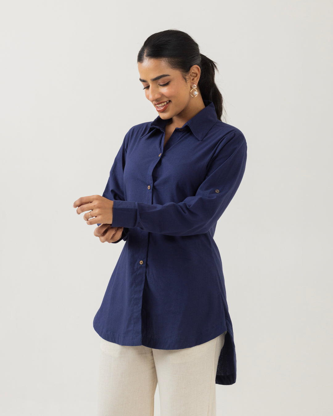 Harmony Mid Night Blue Long Shirt