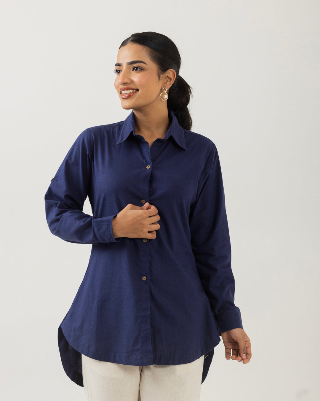 Harmony Mid Night Blue Long Shirt