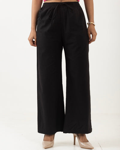 Solid Black Palazzo