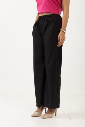 Solid Black Palazzo