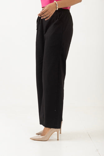 Solid Black Palazzo