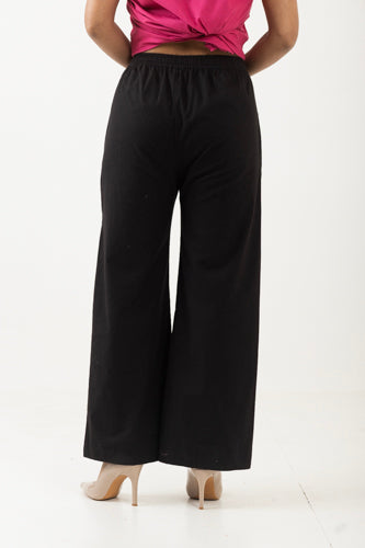 Solid Black Palazzo