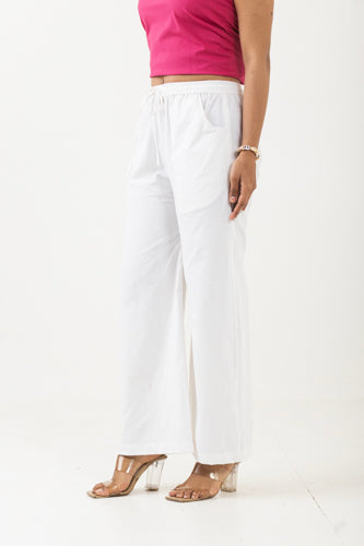 Solid White Palazzo