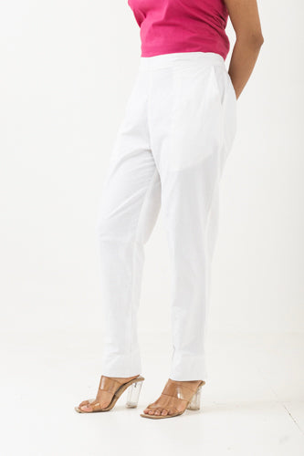 Solid White Pant