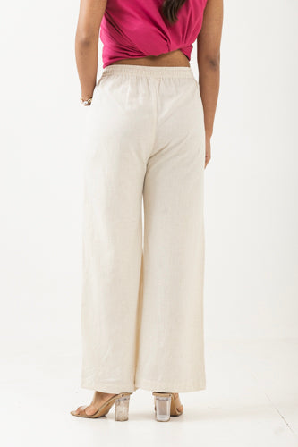 Solid Beige Palazzo