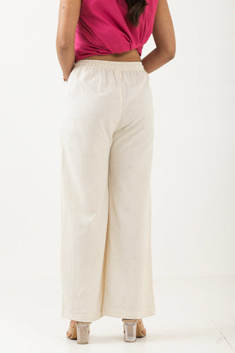 Solid Beige Palazzo