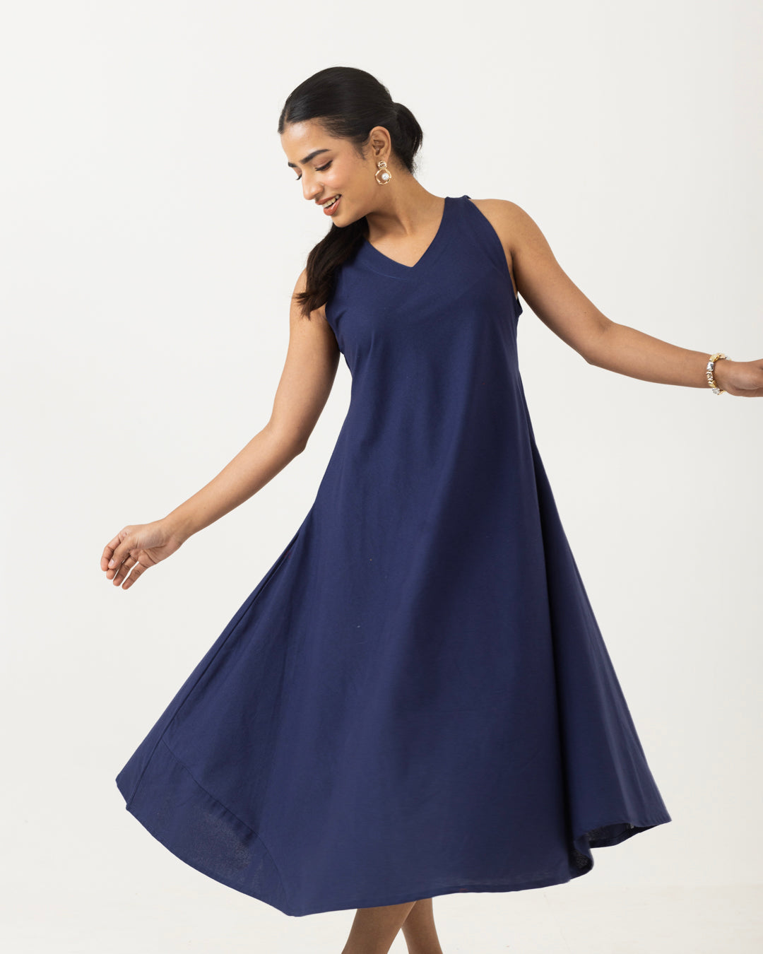Easy Flow Mid Night Blue Dress